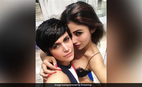 Mouni Roy S Birthday Wish For Bff Mandira Bedi Came T Wrapped Like This