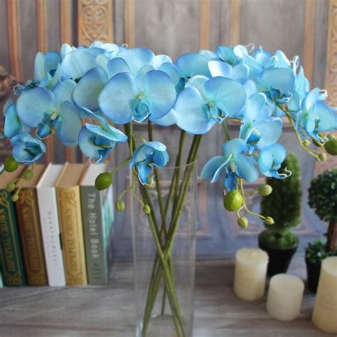 artificial flowers orchid silk flowers for home decoration butterfly