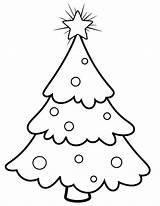 Tree Christmas Coloring Pages Blank Trees Snowy Printable Template Outline Color Print Size Comments Printablee sketch template