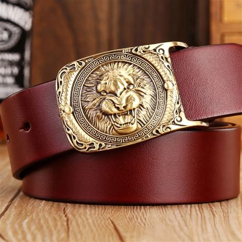 hot designer belts men high quality solid brass buckle luxury