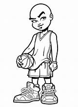 Basketball Coloring Pages Kids Print sketch template