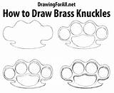 Brass Knuckles Knuckle Drawingforall sketch template