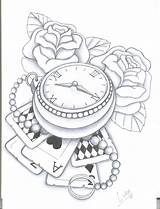 Clock Drawing Tattoo Sketch Sketches Clocks Grandfather Melting Drawings Old Traditional Tattoos Getdrawings School Study Paintingvalley Paint Collection Explore sketch template