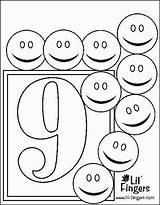 Worksheets Number Tracing Coloring Nine Preschool Toddler Kindergarten Crafts Comment First sketch template