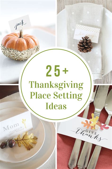 thanksgiving place settings  idea room