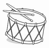 Drum Tamburo Outline Profilo Snare sketch template