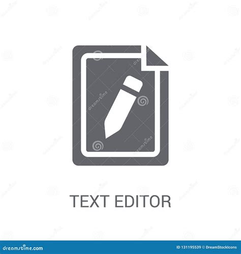 text editor icon trendy text editor logo concept  white background