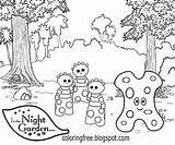 Garden Simple Coloring Pages Template sketch template