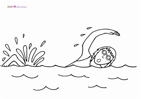 girl swimmer coloring page coloring home