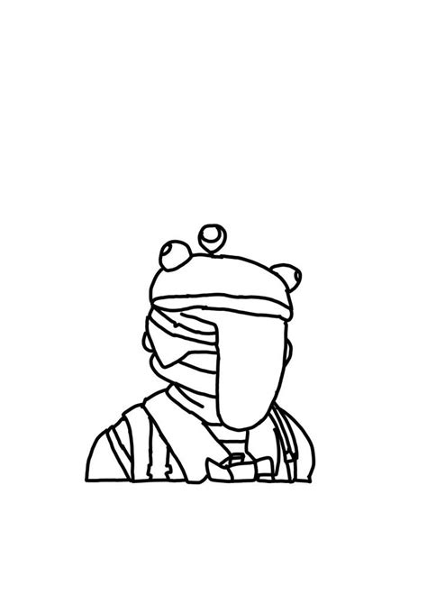 byba fortnite durr burger coloring page