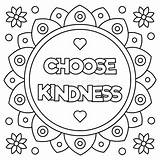 Kindness Coloring Kind Pages Choose Clipart Random Vector Showing Activities Quotes Printable Illustration Sheets Color Acts Getcolorings Print Book Stock sketch template
