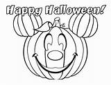 Halloween Coloring Mickey Pages Printable Mouse Pumpkin Disney Happy Kids Sheets Princess Superhero Printables Print Fall Older Color Minnie Drawing sketch template