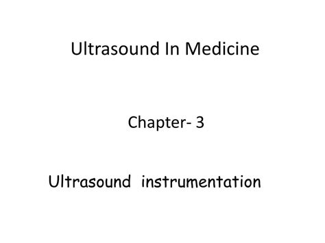 ppt ultrasound in medicine powerpoint presentation free download