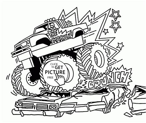 monster truck  coloring pages coloring pages