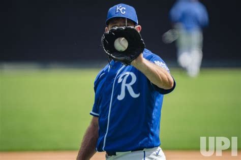 Photo Royals Pitcher Greg Holland Practices At Summer Camp Training At