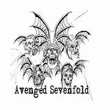 Sevenfold Logo Template sketch template