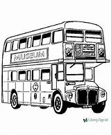 Coloriage Autobus Buses Dessin Angleterre Colorier Autres sketch template