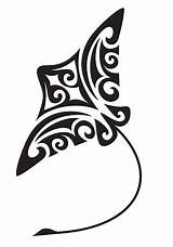 Stingray Tattoo Fish Vector Tribal Drawing Clip Tattoos Style Drawings Moana Clipart Illustrations Small Illustration Hen Mantarraya Background Clipartmag Maui sketch template