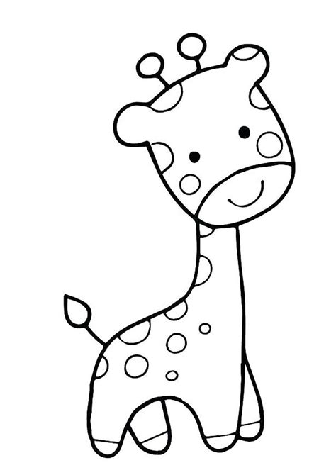 petite girafe giraffes kids coloring pages