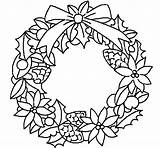 Christmas Coloring Pages Garland Printable Getcolorings Color sketch template