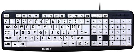 buy nuklz  large print computer keyboard visually impaired keyboard