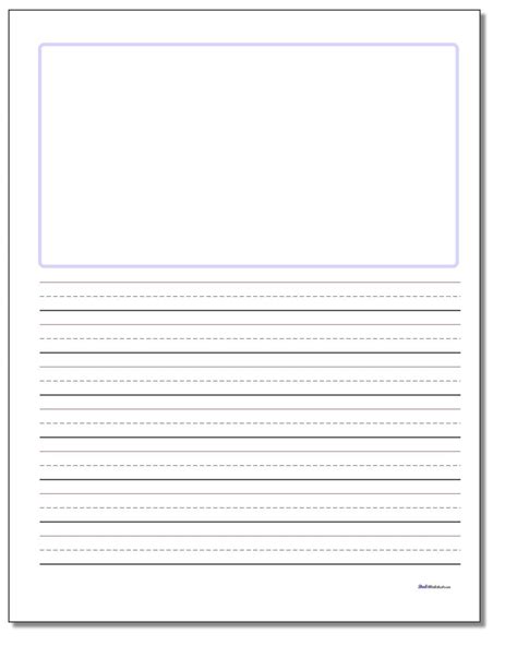 blank top handwriting paper