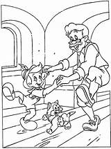 Pinocchio Coloring Pages Coloringpages1001 Geppetto sketch template