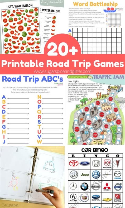 printable road trip games uk   road trip printables