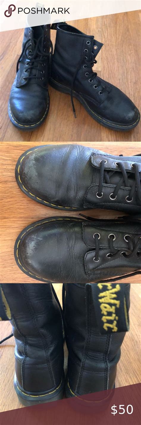 marten original  martens black boots dress shoes men