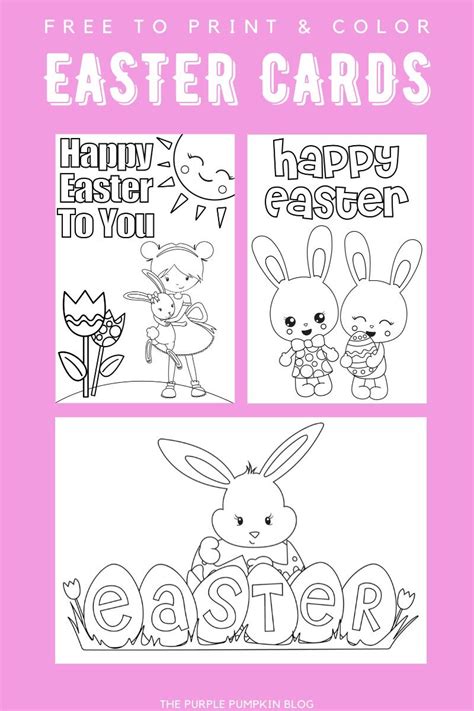 printable easter cards  color fun easter activities  kids