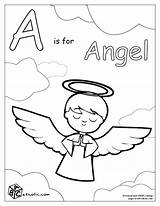 Catholic Coloring Pages Angel Kids Abc Church Children Colouring Printable Color Sheets Kindergarten Letter Alphabet Heaven Christmas Printables Book Mass sketch template