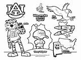 Auburn Pages Coloring Getcolorings Football sketch template