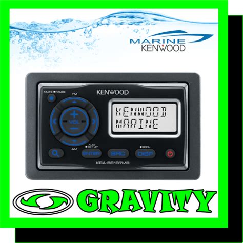 marine kenwood kca rcmr marine wired remote controller  lcd display car sound