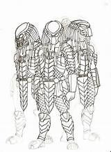 Predator Sketch Deviantart Alien Vs Drawing Aliens Colonial Marines sketch template