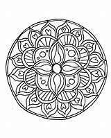 Mandala Coloring Pages Draw sketch template
