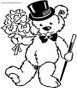 Teddy Pages Bear Coloring Kids Bears Getcolorings Getdrawings Printable sketch template