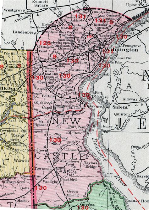 Map Of New Castle Delaware Draw A Topographic Map