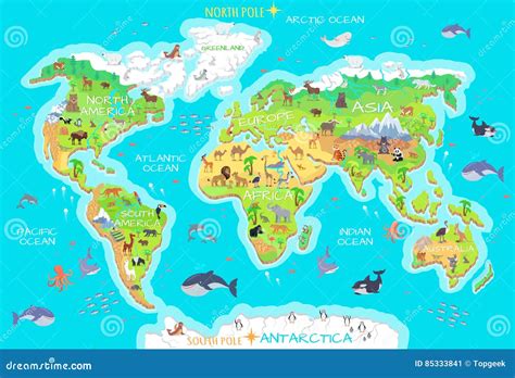 animals      planet earth stock vector