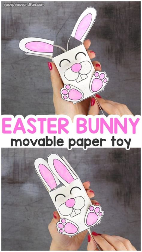 movable bunny paper toy easy peasy  fun