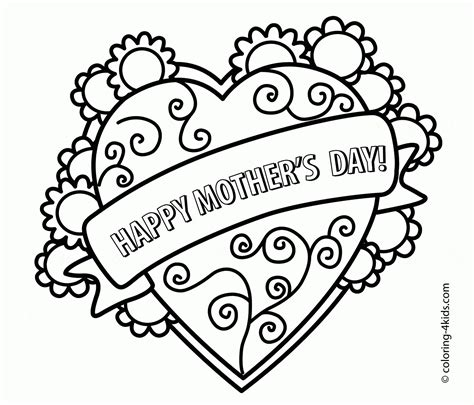 happy mothers day coloring pages  getdrawings
