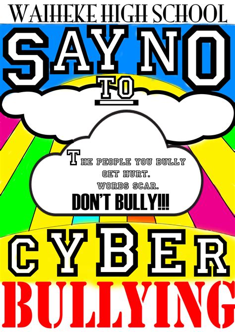 cyber bullying poster  school  discordess  deviantart