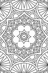 Coloring Pages Abstract Mandala Pattern Patterns Color Geometric sketch template