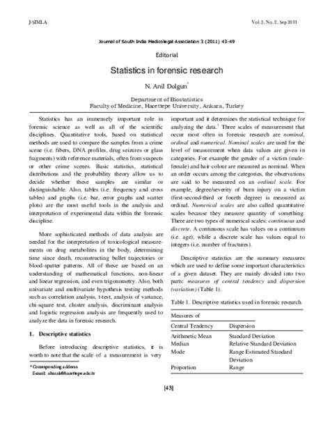 pdf statistics in forensic research anil dolgun