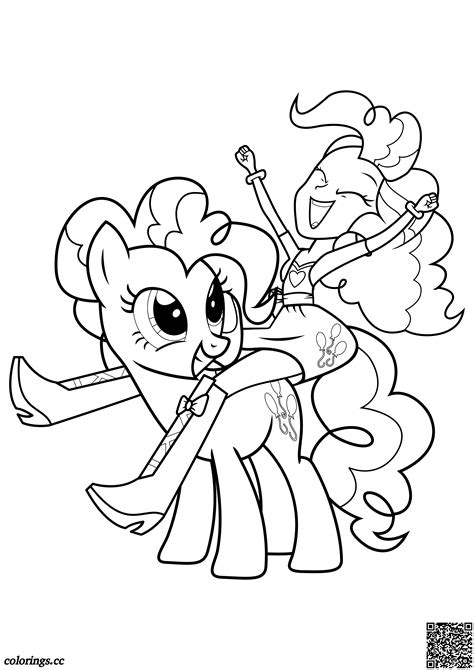 pinkie pie pony  pinkie pie girl coloring pages   pony
