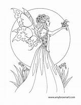 Coloring Fairy Pages Forest Getdrawings sketch template