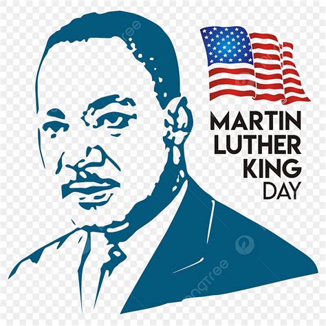 martin luther king vector png images martin luther king day  flag