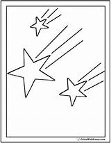 Star Coloring Shooting Pages Stars Printable Colorwithfuzzy sketch template