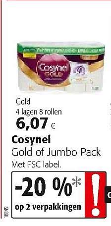 cosynel gold  jumbo pack aanbieding bij colruyt