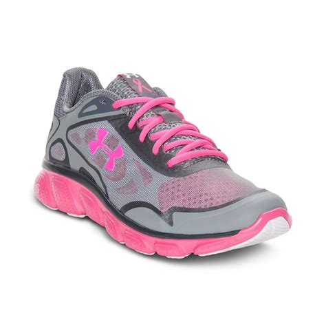 armour womens pulse running sneakers  finish