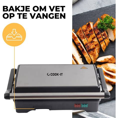 cook  tosti apparaat contactgrill grill apparaat tosti ijzer  blokker